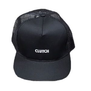 Clutch Unisex Embroidered SnapBack Hat - Ball-cap - Black & White